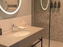 No shower door