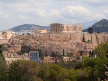 The Acropolis from Philopappos Hill