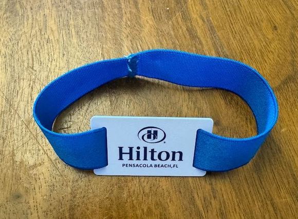 No keycards here! I like the wristbands.