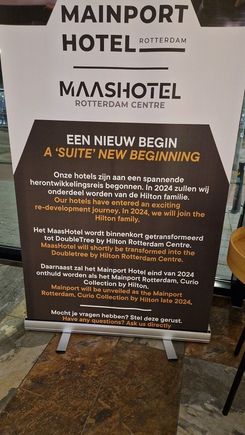 The announcement of the conversion.