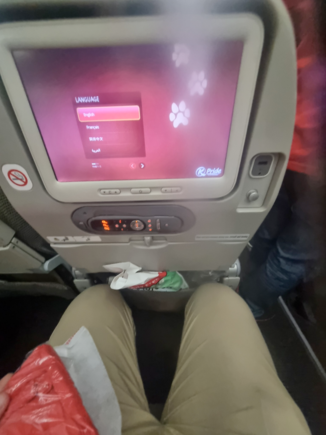 Good luck sleeping with this legroom