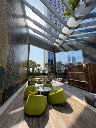 Terrasse of the restaurant 
