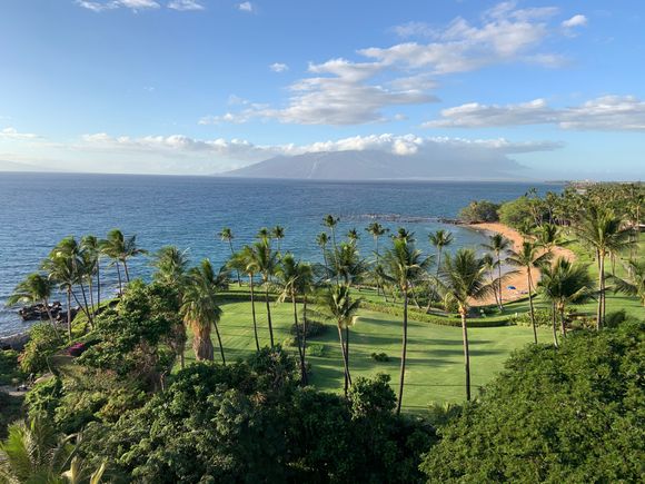 View from one of three balconies 