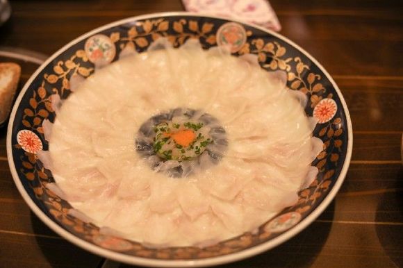 Fugu sashimi