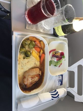 Baltic herring, chicken & mash and cookie