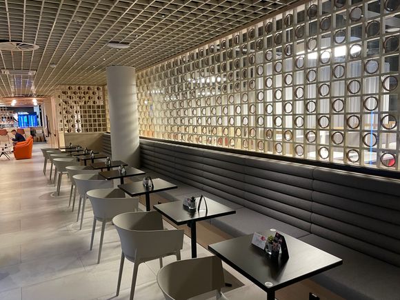 Seating area.