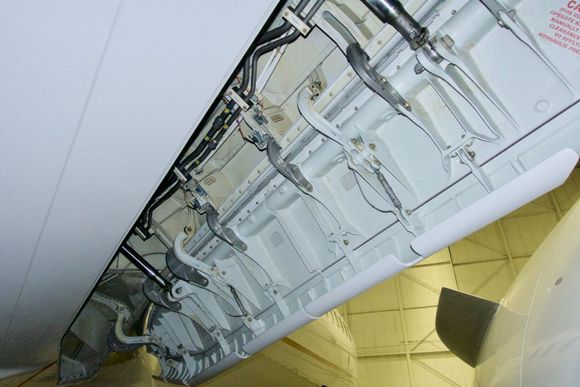 Underside of slats on 73G.