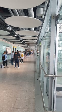 Current immigration queue at terminal 5...
