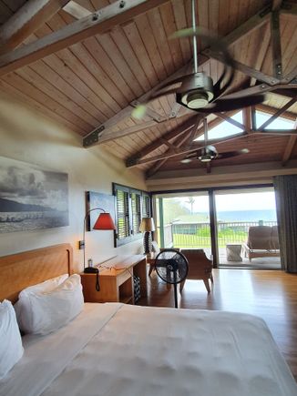 Good ocean view from room. 