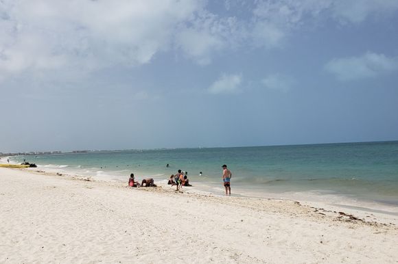 Beach at playa mujeres