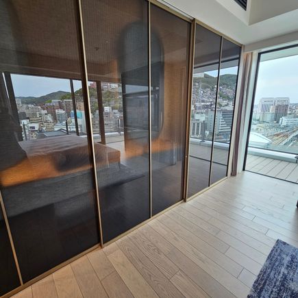 Bathroom Partition from Bedroom