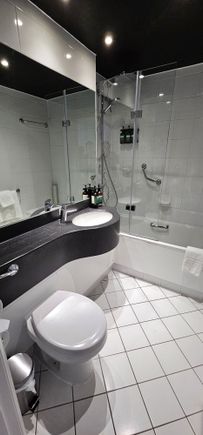 Bathroom.  A bit wider.