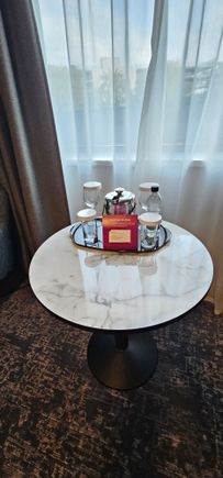 Table with water