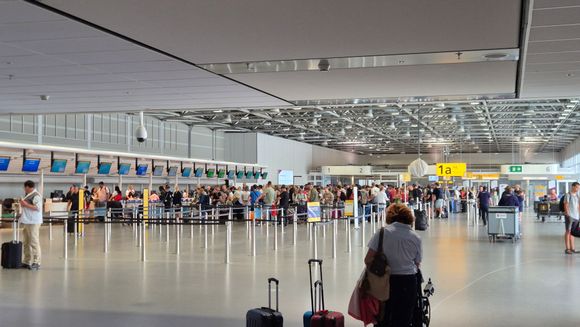 Quite different to usual Schiphol check in. 