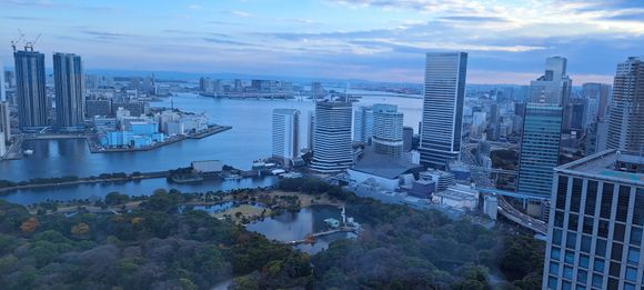 Bay view from the executive lounge