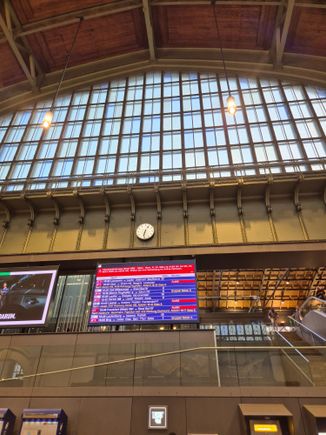Next train on the board. It is the last line