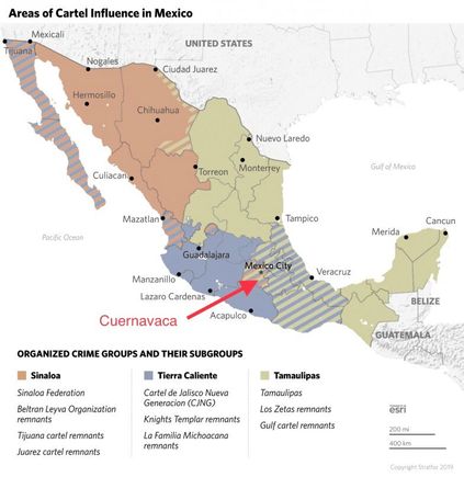 Mexico’s regional cartels and gangs. 