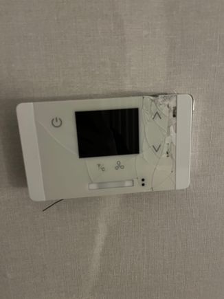 Smashed thermostat