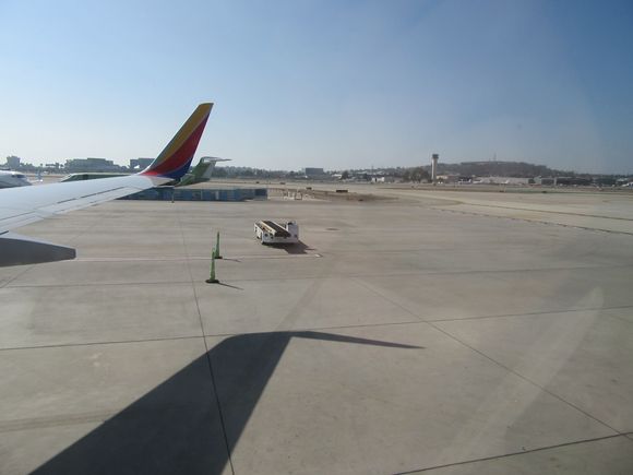 View of Signal Hill while at the gate