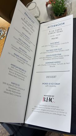 New menu