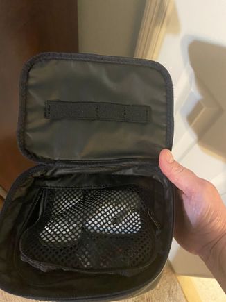 Inside the away electronic bag