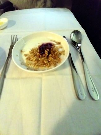 Granola and yoghurt, yummy!
