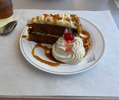 Carrot cake. 
