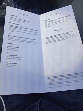 Same menu as last two years, rainbow trout or chicken 