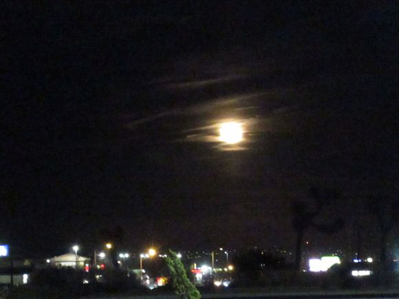 Desert Moon over Hesperia, California
