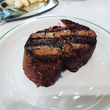 Bife de Lomo. "Rare" (among the rare, medium, or well-done options) netted a nice medium rare throughout.
