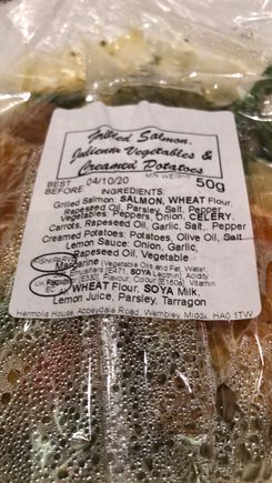 The main I chose - went with the fish, to allow for dessert