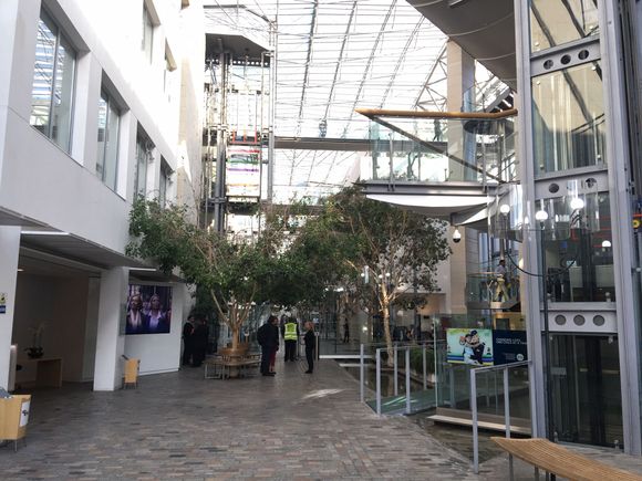 The interior/reception area of the HQ. 