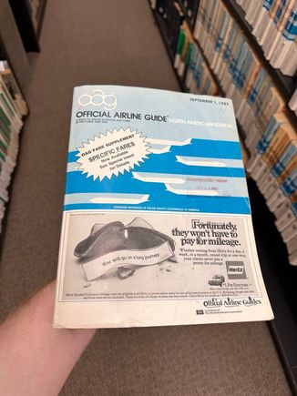 One of many OAG books. Most recent was April 2023, which I did scan for GRR and TVC. 