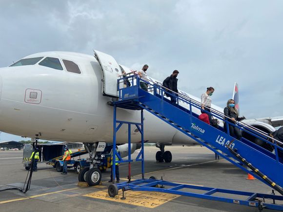 First time not using a jetbridge this trip 