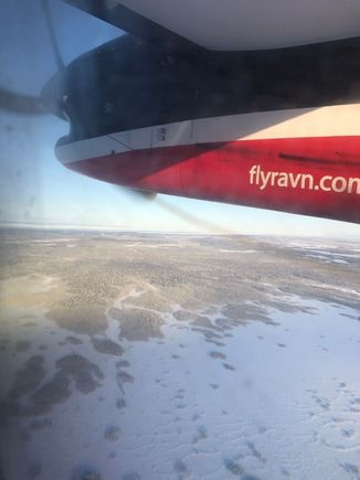 Inflight over the Kenai Peninsula enroute ENA-ANC
