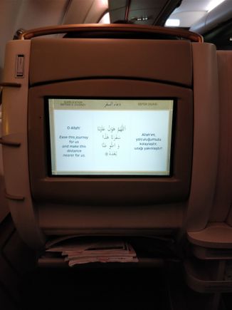 Prayer before departure TK flight IST-JED