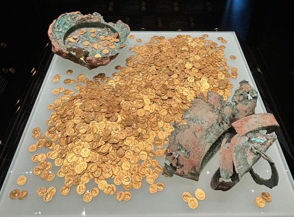 The Trier Horde of 2516 gold coins, found in September 1993.