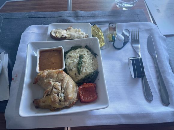 Corn fed chicken. Note that it is bone-in. Dish was well received. 