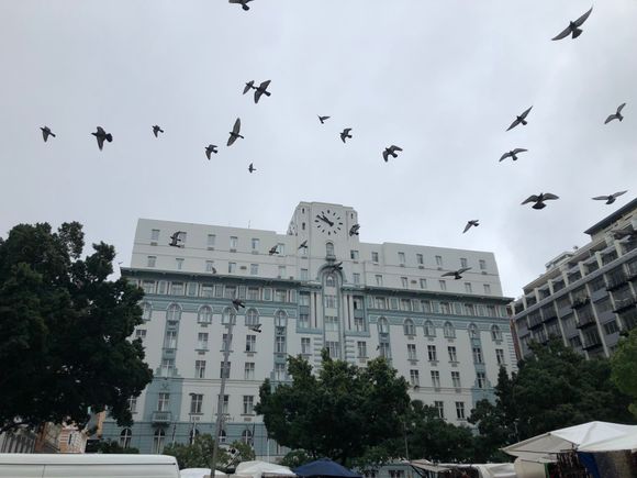 A daytime photo of the building