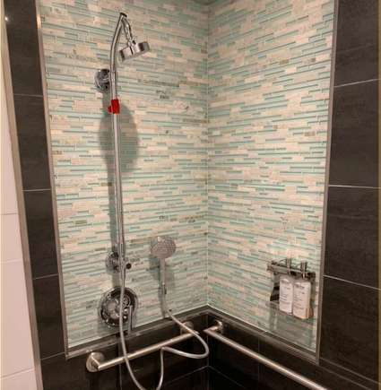 Two shower suites
