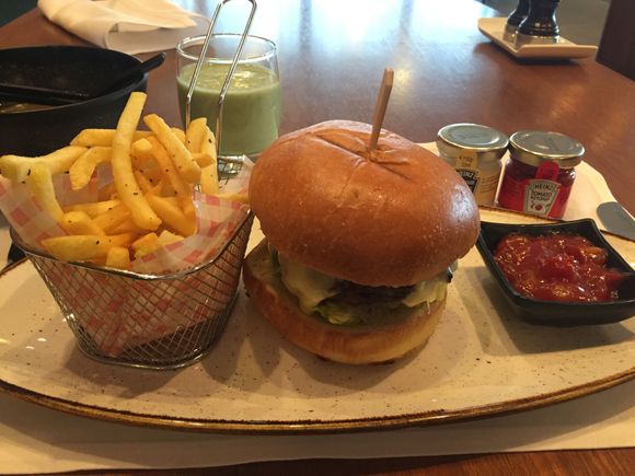 Beef Burger 

Also must say, Excellent service 