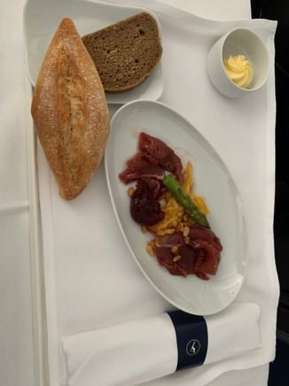 The meat appetizer tasted very good.