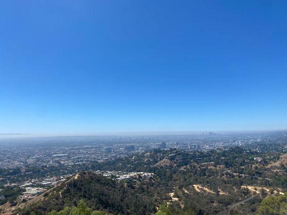View of Hollywood and the coast