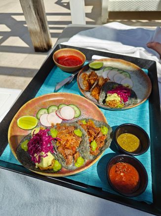 Pool side tacos