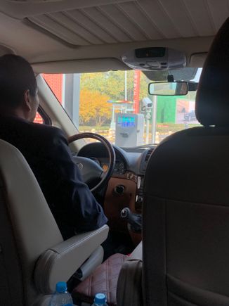 My driver and I just leaving SHA