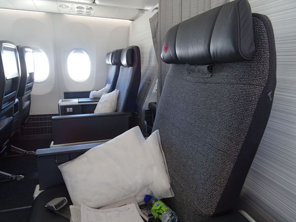 Four seats in a row to myself.