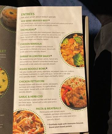 CS 14 lunch and dinner menu 