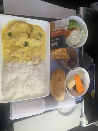 Yellow curry on outbound 