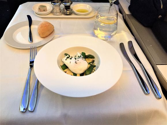 Fantastic starter with asparagus and poached egg.