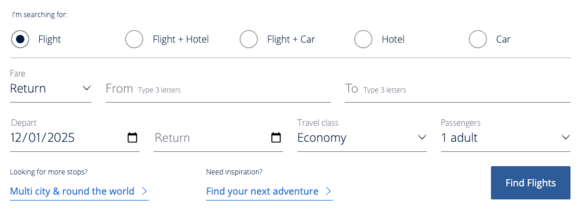 the return of the Multicity option